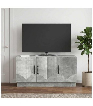 vidaXL TV Cabinet Concrete Grey 99 x 34.5 x 47 cm Engineered Wood