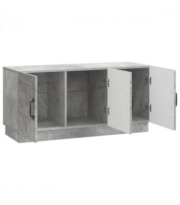 vidaXL TV Cabinet Concrete Grey 99 x 34.5 x 47 cm Engineered Wood