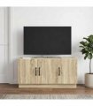vidaXL TV Cabinet Sonoma Oak 99 x 34.5 x 47 cm Engineered Wood