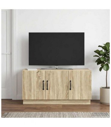 vidaXL TV Cabinet Sonoma Oak 99 x 34.5 x 47 cm Engineered Wood