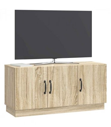 vidaXL TV Cabinet Sonoma Oak 99 x 34.5 x 47 cm Engineered Wood