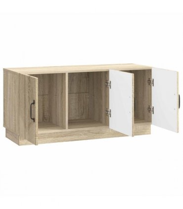vidaXL TV Cabinet Sonoma Oak 99 x 34.5 x 47 cm Engineered Wood