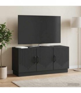 vidaXL TV Cabinet Black 99 x 34.5 x 47 cm Engineered Wood