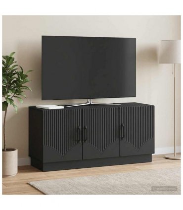 vidaXL TV Cabinet Black 99 x 34.5 x 47 cm Engineered Wood