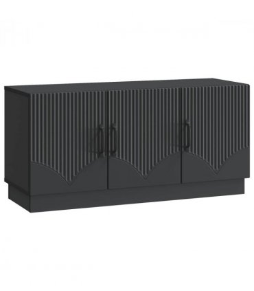 vidaXL TV Cabinet Black 99 x 34.5 x 47 cm Engineered Wood