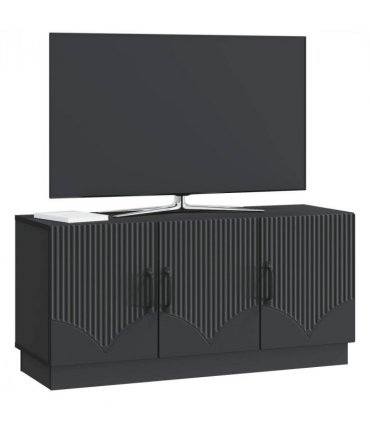vidaXL TV Cabinet Black 99 x 34.5 x 47 cm Engineered Wood