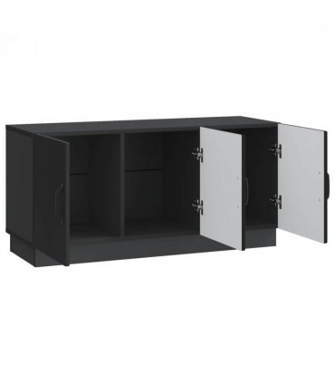 vidaXL TV Cabinet Black 99 x 34.5 x 47 cm Engineered Wood