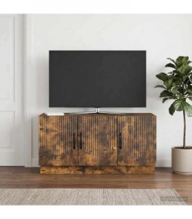 vidaXL TV Cabinet Smoked Oak 99 x 34.5 x 47 cm Engineered Wood