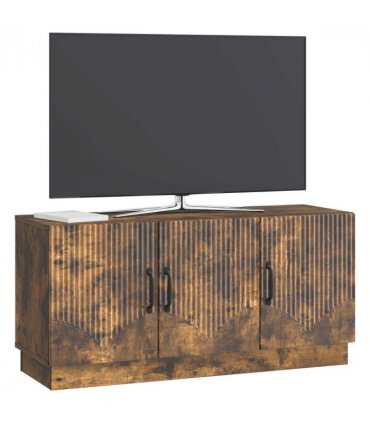 vidaXL TV Cabinet Smoked Oak 99 x 34.5 x 47 cm Engineered Wood