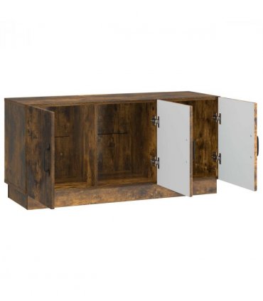 vidaXL TV Cabinet Smoked Oak 99 x 34.5 x 47 cm Engineered Wood