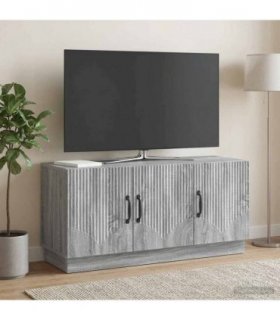 vidaXL TV Cabinet Grey Sonoma 99 x 34.5 x 47 cm Engineered Wood