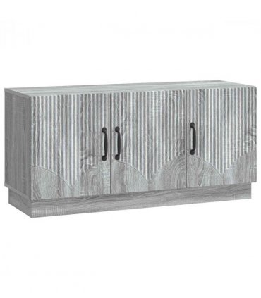 vidaXL TV Cabinet Grey Sonoma 99 x 34.5 x 47 cm Engineered Wood