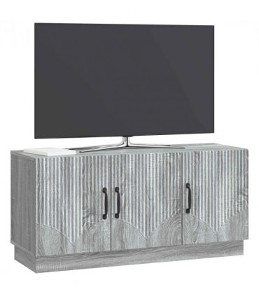 vidaXL TV Cabinet Grey Sonoma 99 x 34.5 x 47 cm Engineered Wood