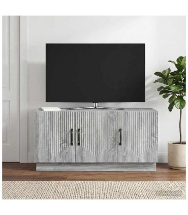 vidaXL TV Cabinet Grey Sonoma 99 x 34.5 x 47 cm Engineered Wood