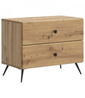vidaXL Bedside Cabinet Artisan Oak 62 x 34.5 x 47.5 cm Engineered Wood — V0672122472