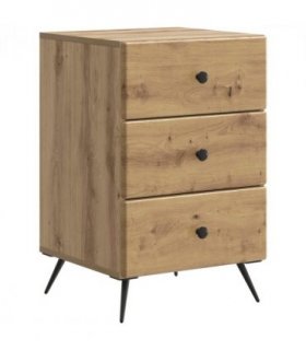 vidaXL Bedside Cabinet Artisan Oak 43 x 41 x 66.5 cm Engineered Wood — V0672122476