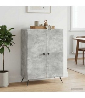 vidaXL Sideboard Concrete Grey 66 x 34.5 x 90 cm Engineered Wood — V0672122487