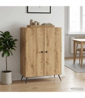 vidaXL Sideboard Artisan Oak 66 x 34.5 x 90 cm Engineered Wood — V0672122488