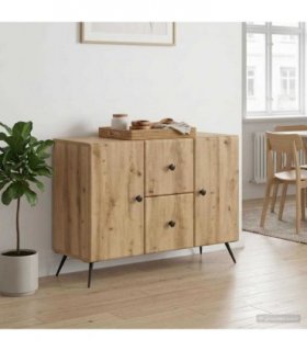 vidaXL Sideboard Artisan Oak 89 x 34.5 x 60 cm Engineered Wood — V0672122533