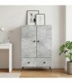 vidaXL Sideboard Concrete Grey 66 x 34.5 x 95 cm Engineered Wood — V0672122541