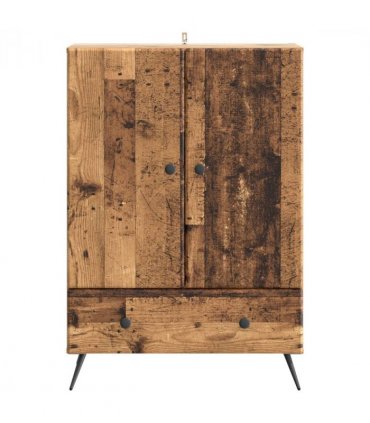 vidaXL Sideboard Old Wood 66 x 34.5 x 95 cm Engineered Wood — V0672122542