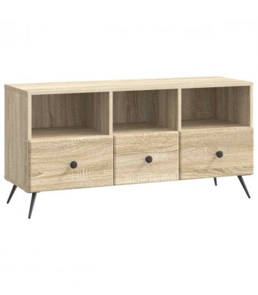 vidaXL TV Cabinet Sonoma Oak 102 x 34.5 x 50 cm Engineered Wood — V0672122553