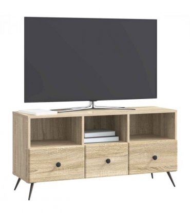 vidaXL TV Cabinet Sonoma Oak 102 x 34.5 x 50 cm Engineered Wood — V0672122553