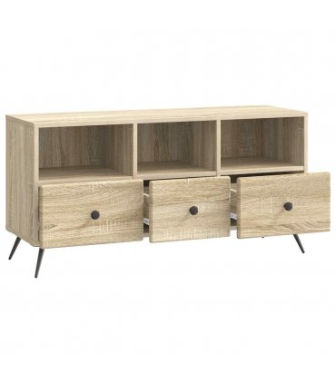 vidaXL TV Cabinet Sonoma Oak 102 x 34.5 x 50 cm Engineered Wood — V0672122553