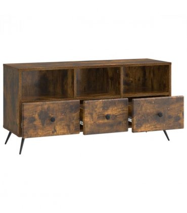 vidaXL TV Cabinet Smoked Oak 102 x 34.5 x 50 cm Engineered Wood — V0672122554