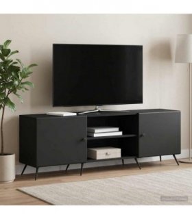 vidaXL TV Cabinet Black 150 x 31 x 50 cm Engineered Wood — V0672122562