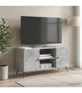 vidaXL TV Cabinet Concrete Grey 102 x 34.5 x 50 cm Engineered Wood — V0672122568