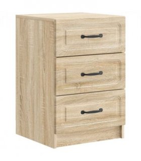 vidaXL Bedside Cabinet Sonoma Oak 43 x 41 x 63.5 cm Engineered Wood — V0672122614