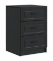vidaXL Bedside Cabinet Black 43 x 41 x 63.5 cm Engineered Wood — V0672122617
