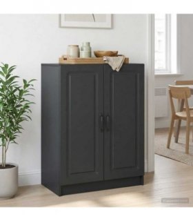 vidaXL Sideboard Black 66 x 34.5 x 87 cm Engineered Wood — V0672122625