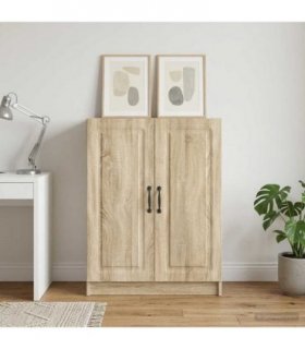 vidaXL Sideboard Sonoma Oak 66 x 34.5 x 87 cm Engineered Wood — V0672122626