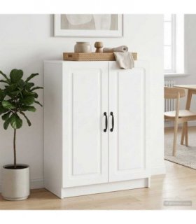 vidaXL Sideboard High Gloss White 66 x 34.5 x 87 cm Engineered Wood — V0672122628