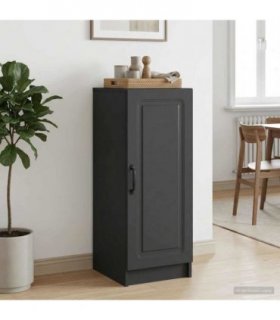 vidaXL Sideboard Black 33 x 34.5 x 87 cm Engineered Wood — V0672122630