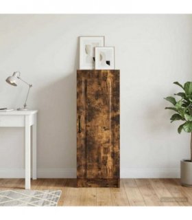 vidaXL Sideboard Smoked Oak 33 x 34.5 x 87 cm Engineered Wood — V0672122631