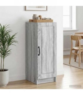 vidaXL Sideboard Grey Sonoma 33 x 34.5 x 87 cm Engineered Wood — V0672122632