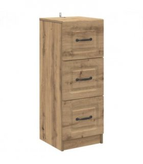 vidaXL Drawer Cabinet Artisan Oak 33 x 34.5 x 87 cm Engineered Wood — V0672122645