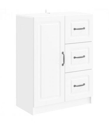vidaXL Sideboard High Gloss White 66 x 34.5 x 87 cm Engineered Wood — V0672122652