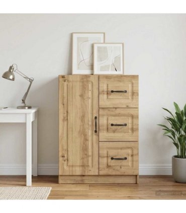 vidaXL Sideboard Artisan Oak 66 x 34.5 x 87 cm Engineered Wood — V0672122653