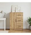 vidaXL Sideboard Artisan Oak 66 x 34.5 x 87 cm Engineered Wood — V0672122653