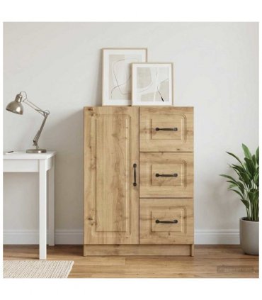 vidaXL Sideboard Artisan Oak 66 x 34.5 x 87 cm Engineered Wood — V0672122653