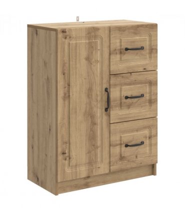 vidaXL Sideboard Artisan Oak 66 x 34.5 x 87 cm Engineered Wood — V0672122653