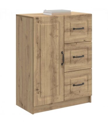 vidaXL Sideboard Artisan Oak 66 x 34.5 x 87 cm Engineered Wood — V0672122653