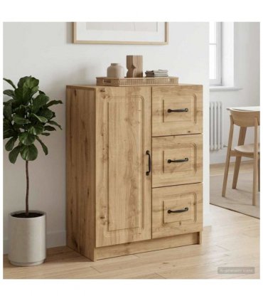 vidaXL Sideboard Artisan Oak 66 x 34.5 x 87 cm Engineered Wood — V0672122653