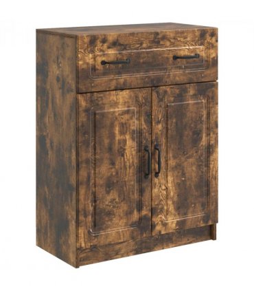 vidaXL Sideboard Smoked Oak 66 x 34.5 x 87 cm Engineered Wood — V0672122656