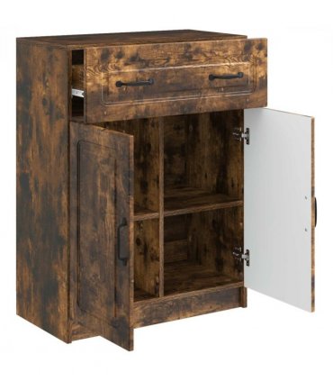 vidaXL Sideboard Smoked Oak 66 x 34.5 x 87 cm Engineered Wood — V0672122656