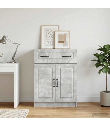 vidaXL Sideboard Concrete Grey 66 x 34.5 x 87 cm Engineered Wood — V0672122657